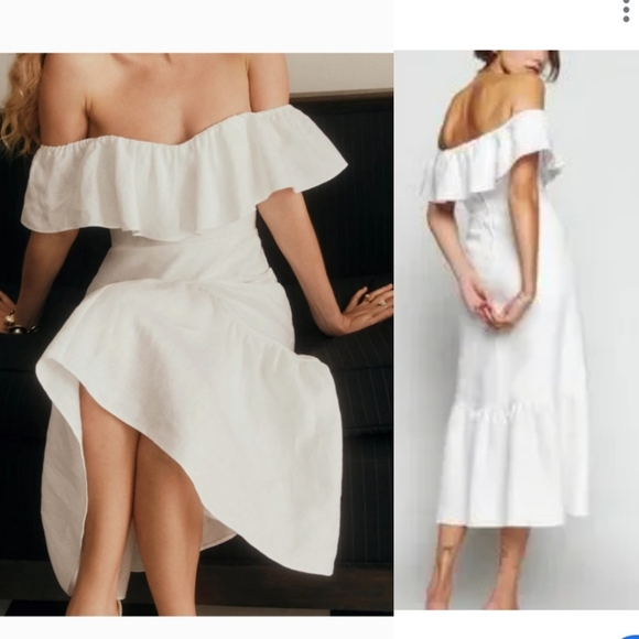 ASOS White ruffle maxi dress NWT - Picture 3 of 13